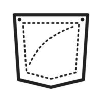 Pocket Square Line Icon vector