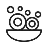 Washing Dishes Line Icon vector