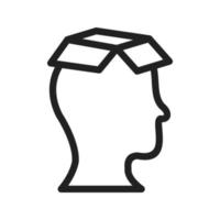 Knowledge Extraction Line Icon vector