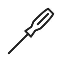 Screwdriver Line Icon vector