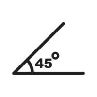 Angle Line Icon vector