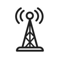 Signals Tower II Line Icon vector