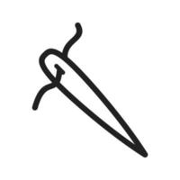 Needle Line Icon vector