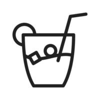 Whiskey Sour Line Icon vector