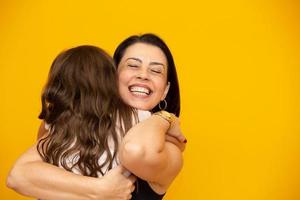 Mothers day concept. Mothers day concept. Mother and daughter photo