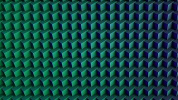 Abstract digital background mad of 3d cubes. Green and Blue. 3d Rendering. photo