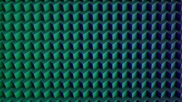 Abstract digital background mad of 3d cubes. Green and Blue. 3d Rendering. photo