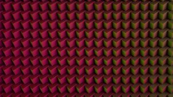 fondo digital abstracto loco de cubos 3d. rojo y marrón. representación 3d foto