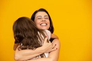 Mothers day concept. Mothers day concept. Mother and daughter photo