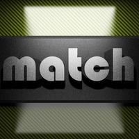 match word of iron on carbon photo