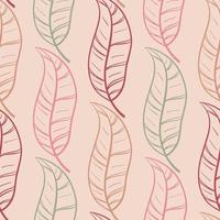 Retro seamless pattern with feathers vector
