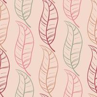 Retro seamless pattern with feathers vector