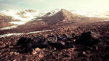 landskap av bolivianska altiplano stenig öken video