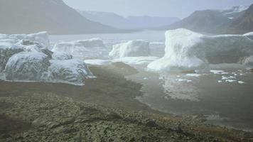 iceberg na costa sul da Groenlândia video
