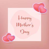 Happy Mother's Day vector illustration. mothers day vector illustration for greeting card, social  media posts.