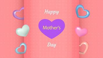 Happy Mother's Day vector illustration. mothers day vector illustration for greeting card, social  media posts.