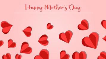 Happy Mother's Day vector illustration. mothers day vector illustration for greeting card, social  media posts.