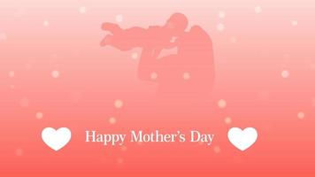 feliz día de la madre ilustración vectorial. ilustración vectorial del día de la madre para tarjetas de felicitación, publicaciones en redes sociales. vector