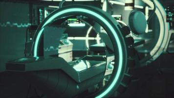 laboratorio de resonancia magnética mri futurista video