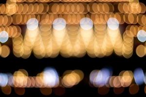 Abstract blurred bokeh light gold lined. photo