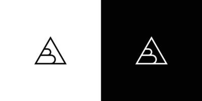 Unique and Modern AB initials logo design vector