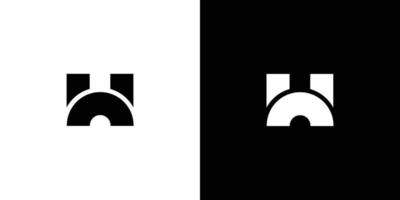 modern and unique letter H initials logo design 1 vector