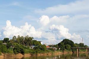 Living with riverside trees. photo