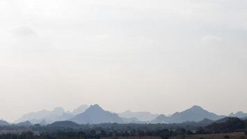 Mountains stacked light. photo