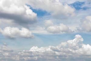 Clouds scattered over the sky. photo