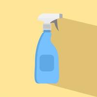 Disinfectant sprayer bottle flat design concept. Vector flat design. Hygiene home and personal hygiene. Clean spray bottle icon. Flat illustration of clean spray bottle vector icon for web design