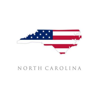 Shape of South Carolina state map with American flag. vector illustration. can use for united states of America indepenence day, nationalism, and patriotism illustration. USA flag design