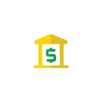 this is a bank icon vector
