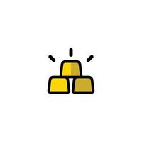 this is a gold icon vector