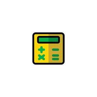 este es un icono de calculadora vector