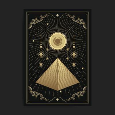 Pyramid and all seeing eye