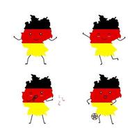 illustration of the mascot map of Germany vector