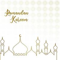fondo de ramadán simple y elegante, fondo islámico vector