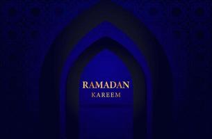 the background of the holy month of Ramadan vector