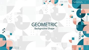 Geometric color background shape vector graphic design template