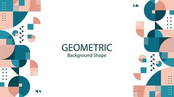 Geometric color background shape vector graphic design template