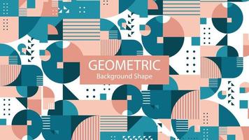 Geometric color background shape vector graphic design template