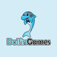 logotipo de jugador de delfines vector