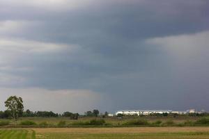 Rice mill factory cloudy. photo