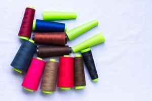 Colorful thread tube. photo