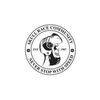 Skull Logo Template Race