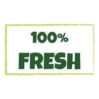 Fresh products sticker, label, badge and logo vector
