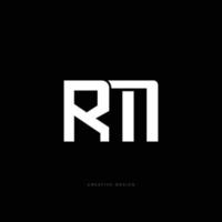 logotipo creativo de marca de letra rm vector