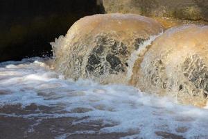 Stop overflow flooded sewerage. photo