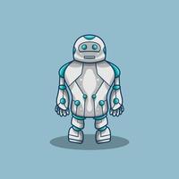Big Guy Mascot Robot Future vector