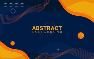 Abstract Background - With Lines And Irregular Shapes With Orange and Black Background, Perfect For Your Template Design. vector